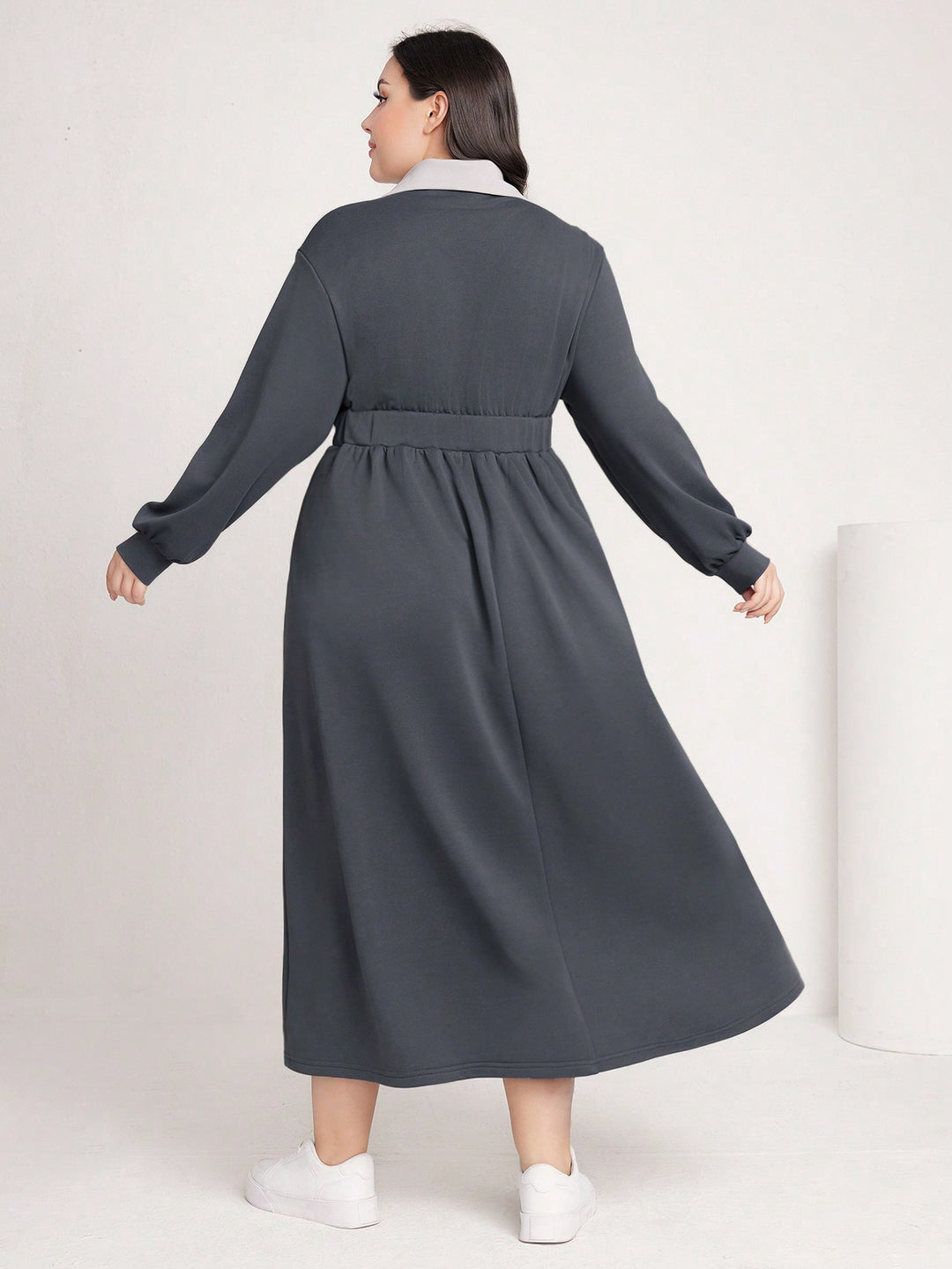 Rochie maxi SHEIN, gri