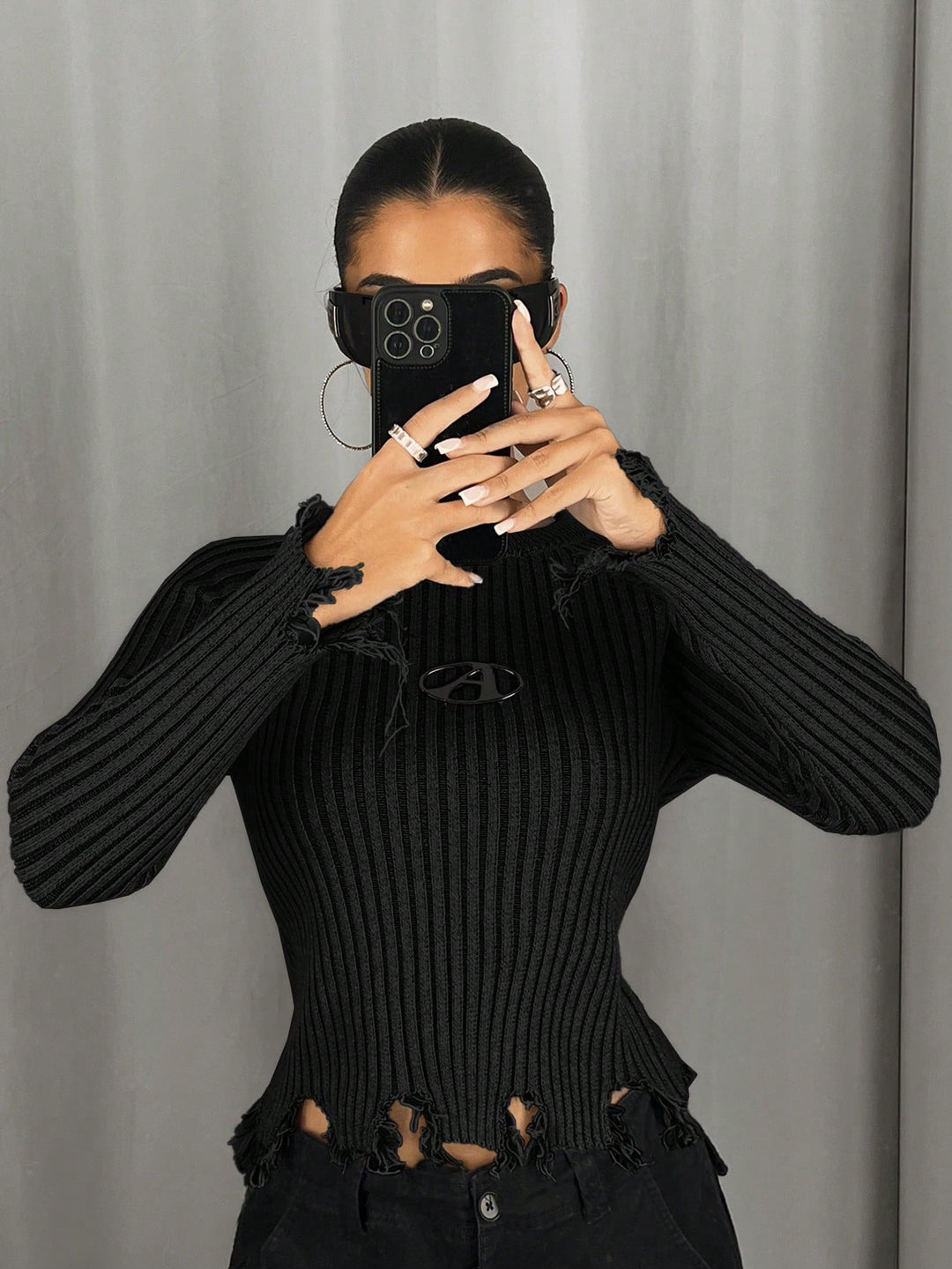 Pulover SHEIN, negru