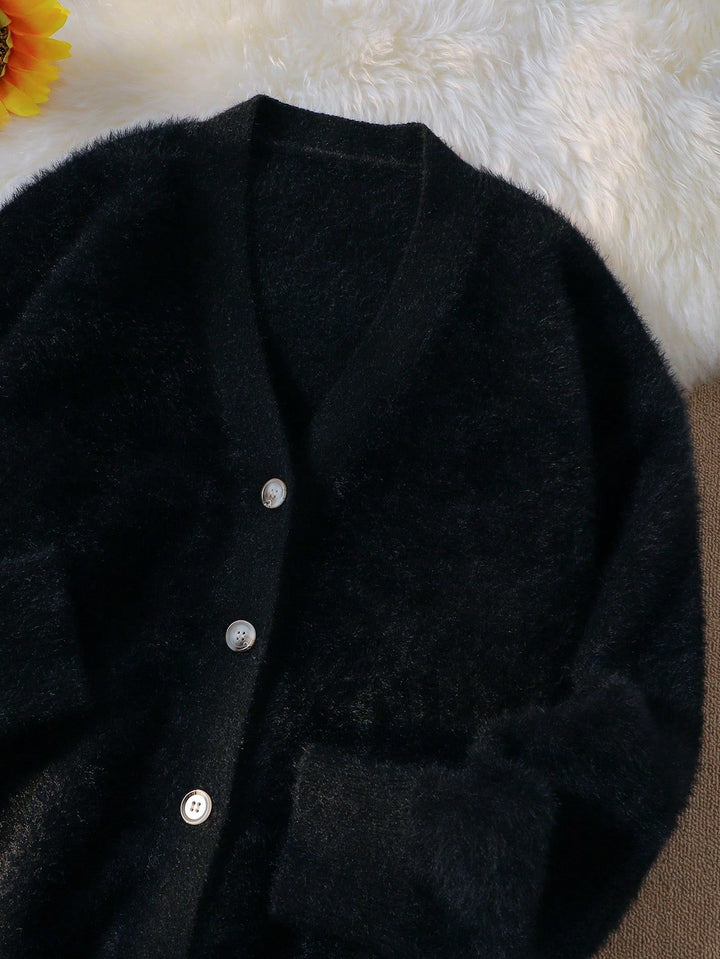 Cardigan SHEIN, negru