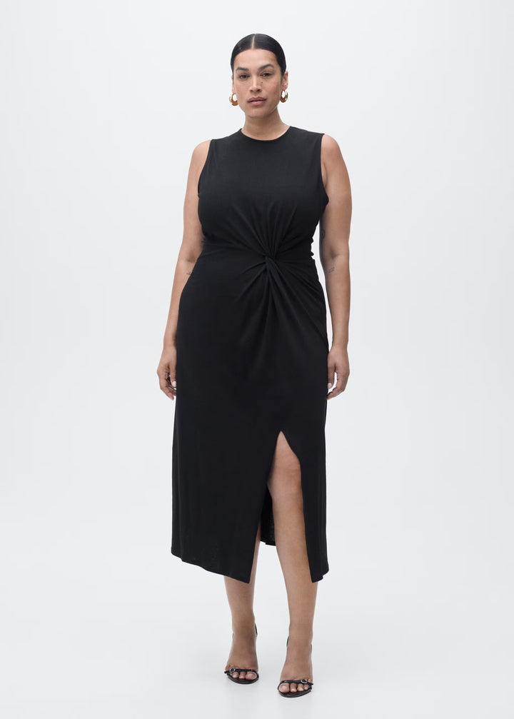 Rochie maxi MANGO, negru