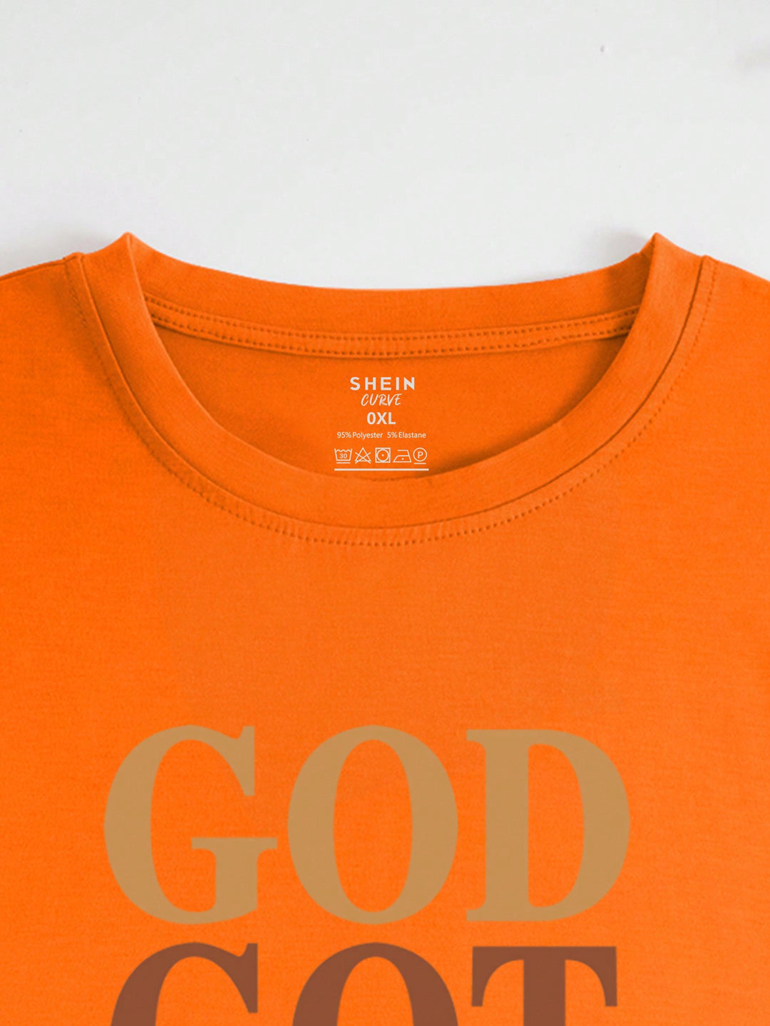 Tricou SHEIN, portocaliu