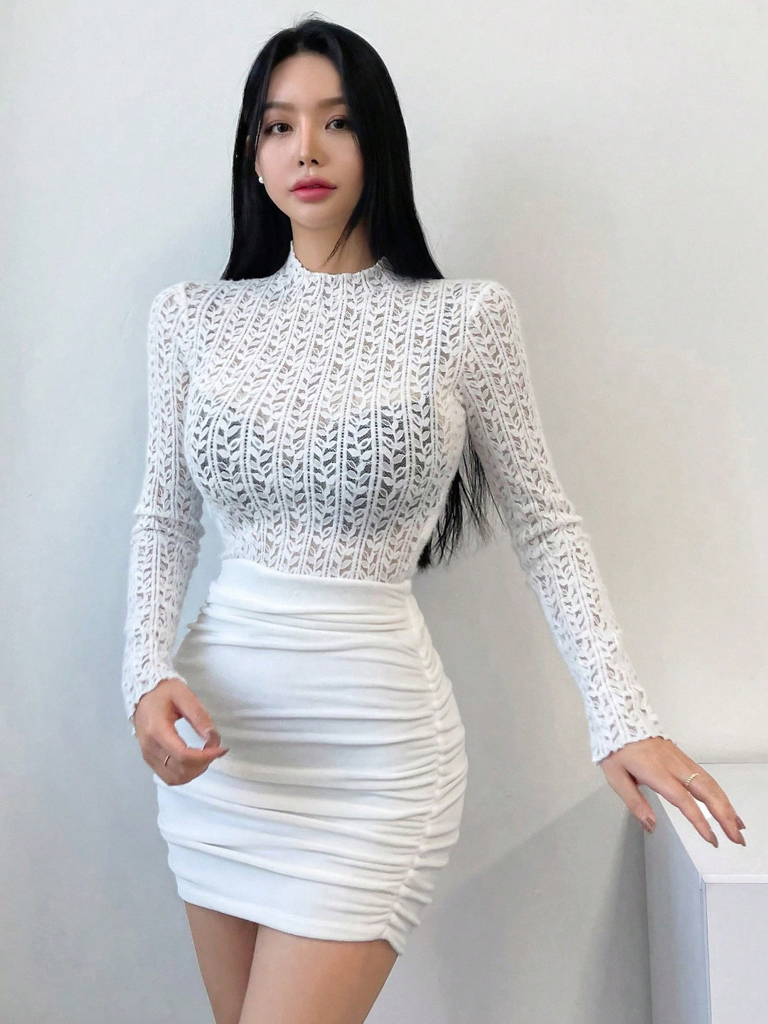 Top SHEIN, alb