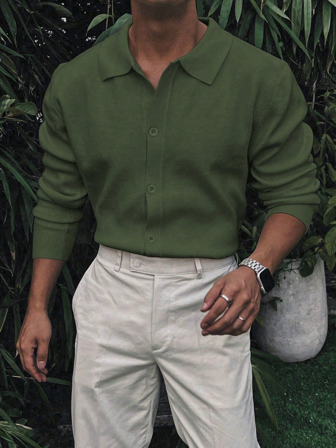 Cardigan SHEIN, kaki