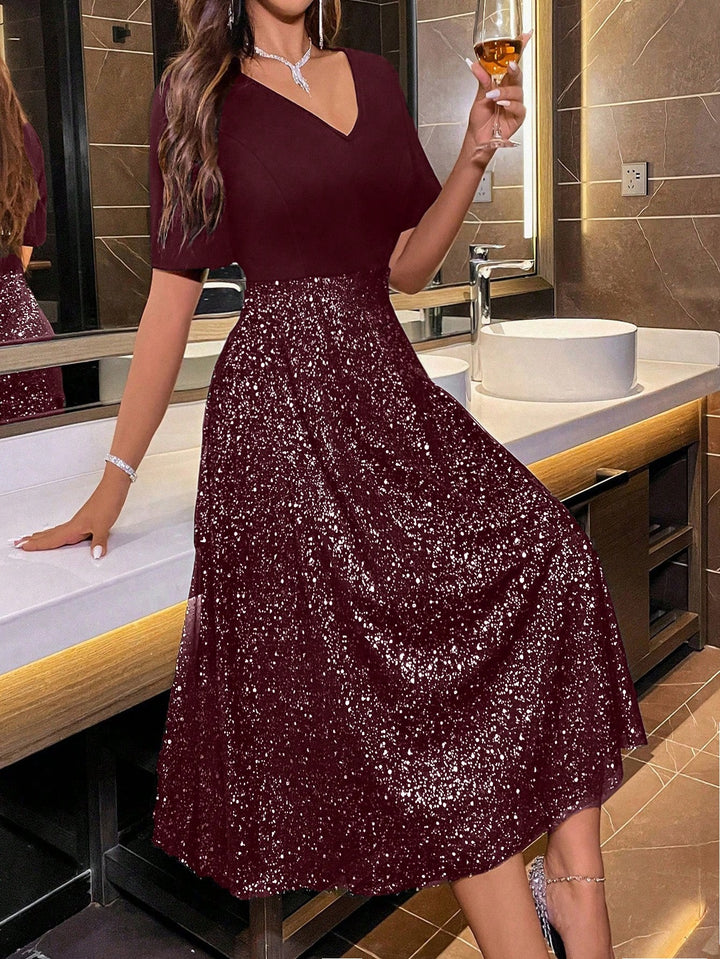 Rochie maxi SHEIN, vișiniu