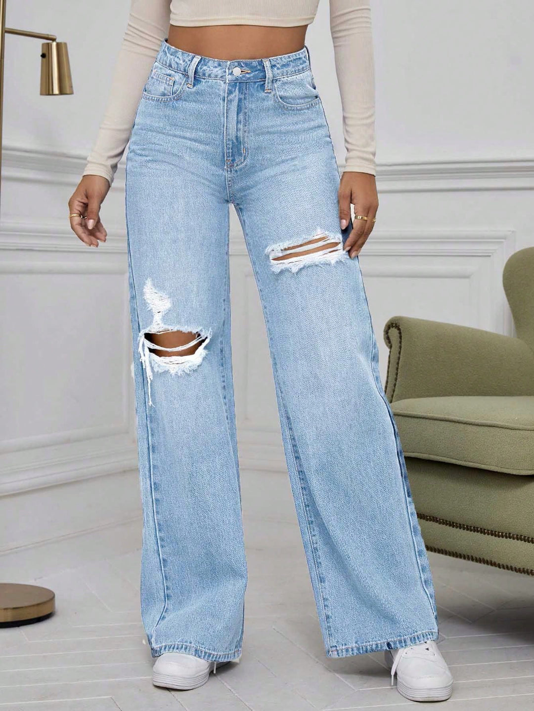 Jeans SHEIN, albastru