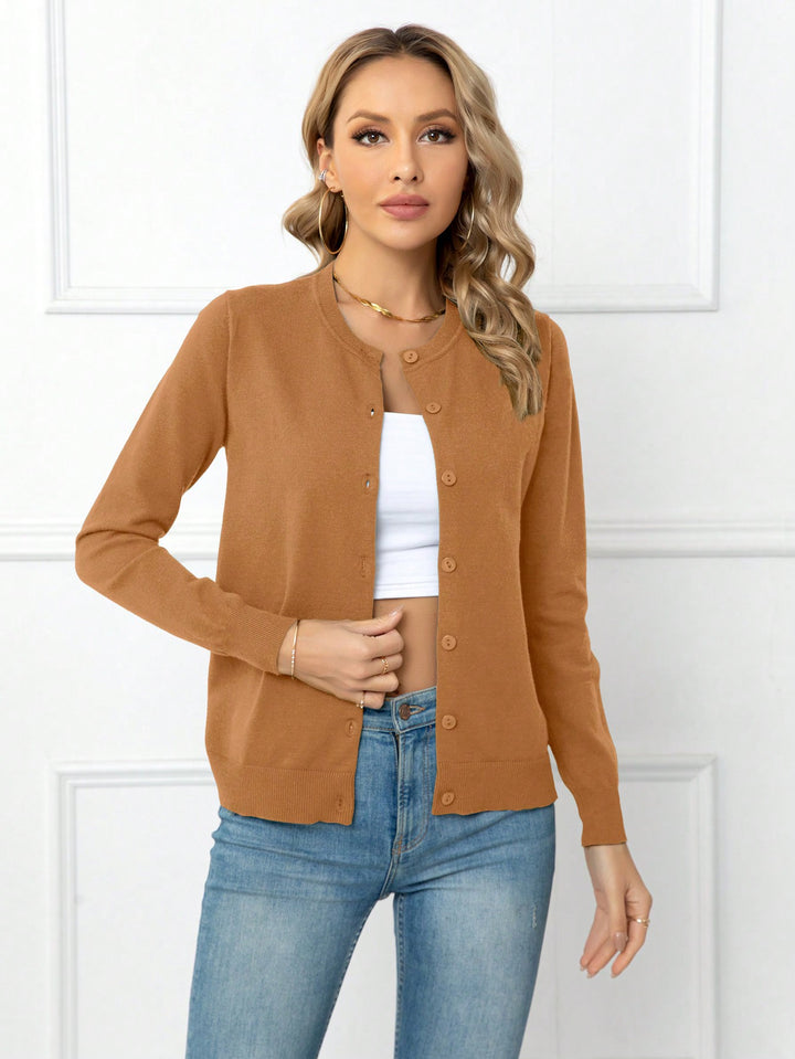 Cardigan SHEIN, maro