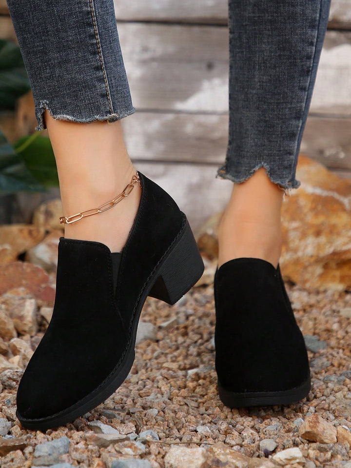 Pantofi cu toc SHEIN, negru