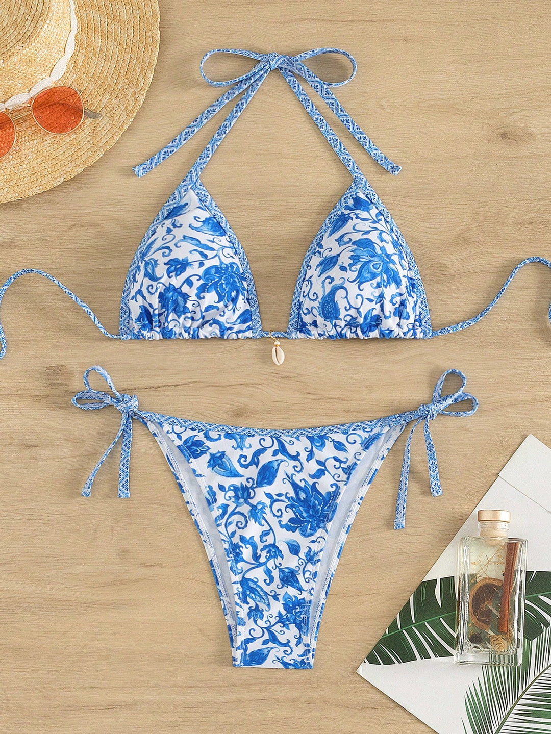 Set bikini SHEIN, albastru
