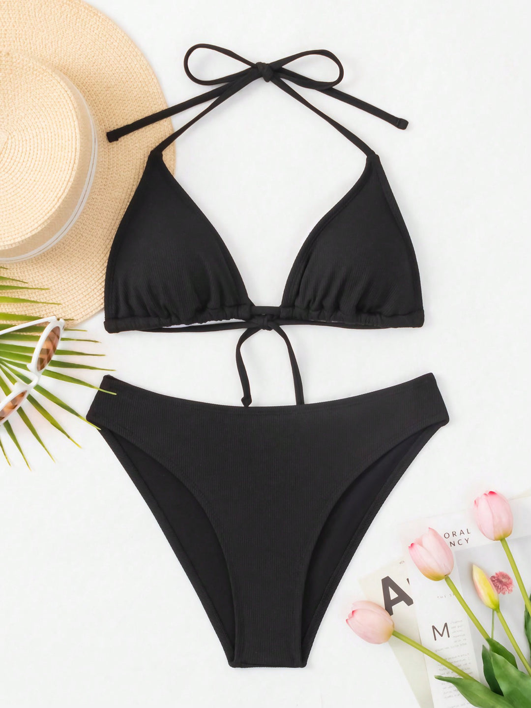 Set bikini SHEIN, negru
