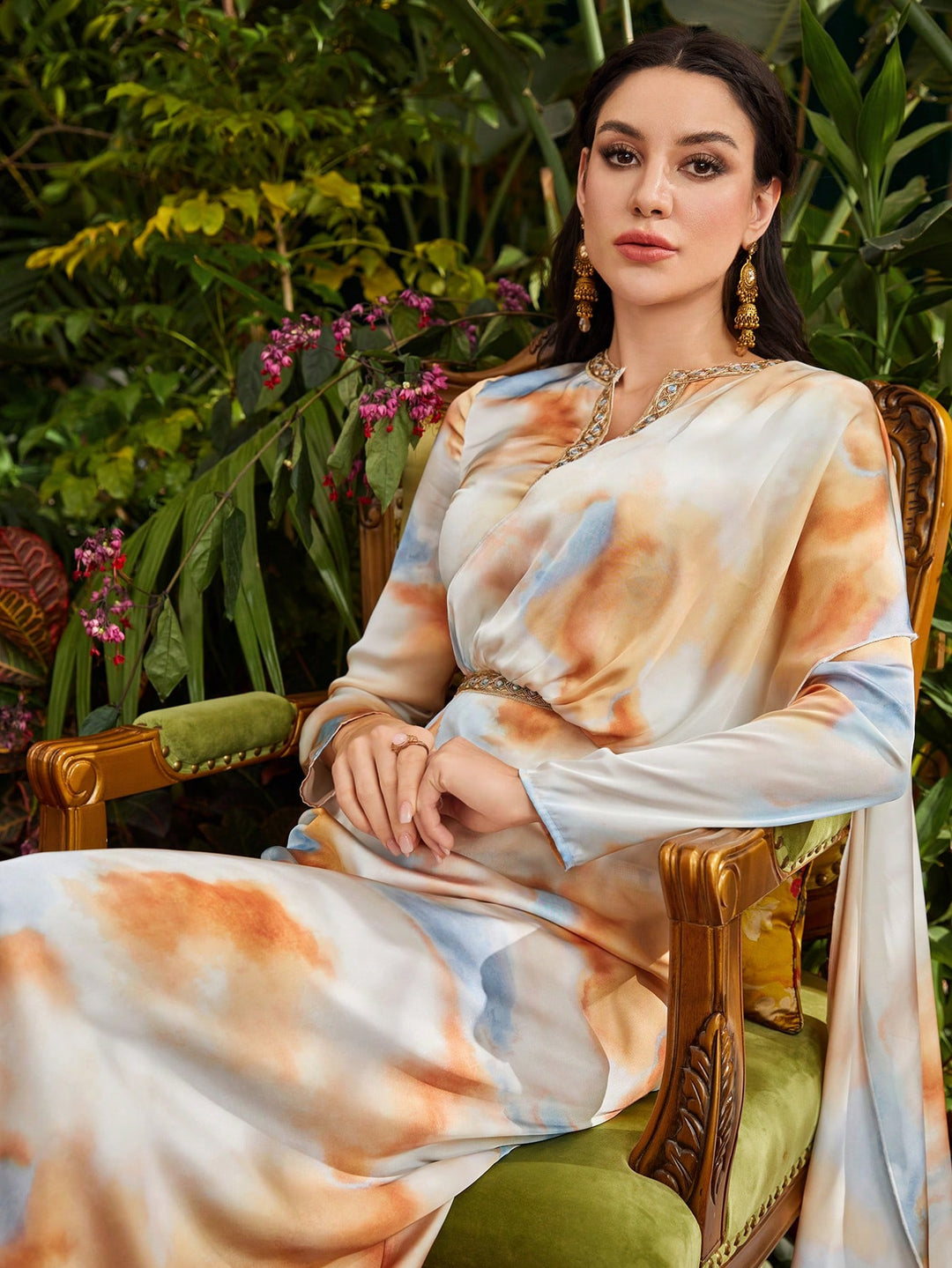 Rochie etnică SHEIN, mix culori