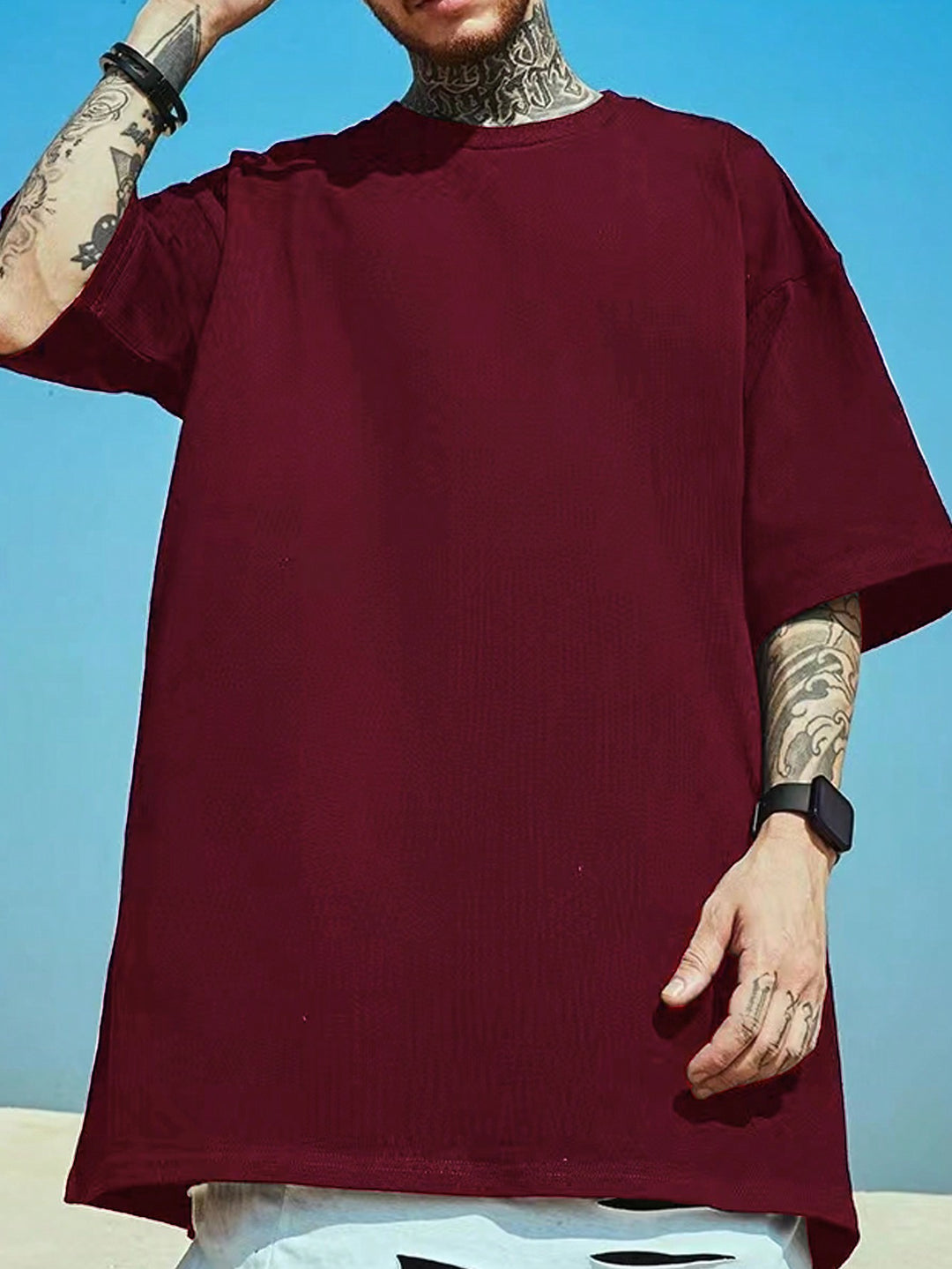Tricou SHEIN, vișiniu