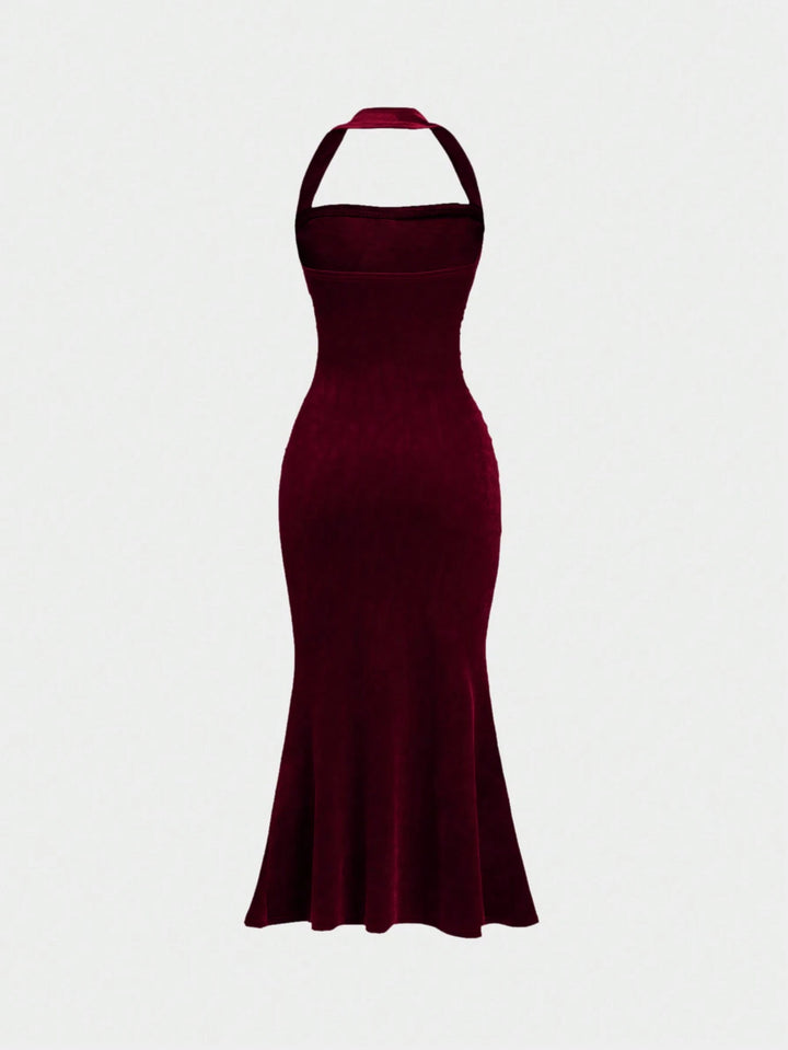 Rochie maxi SHEIN, vișiniu