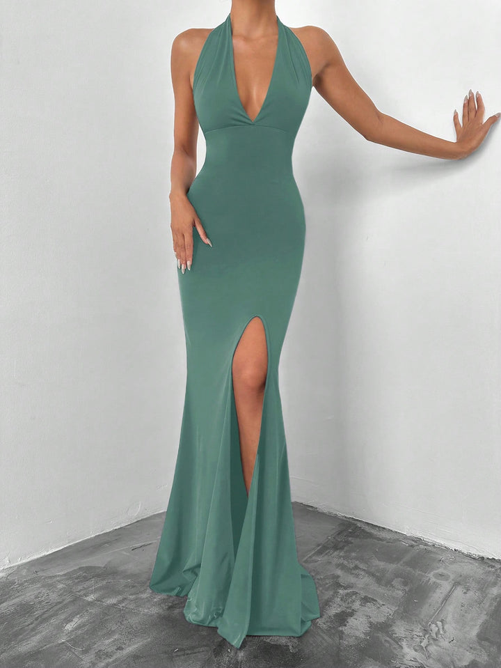 Rochie maxi SHEIN, verde