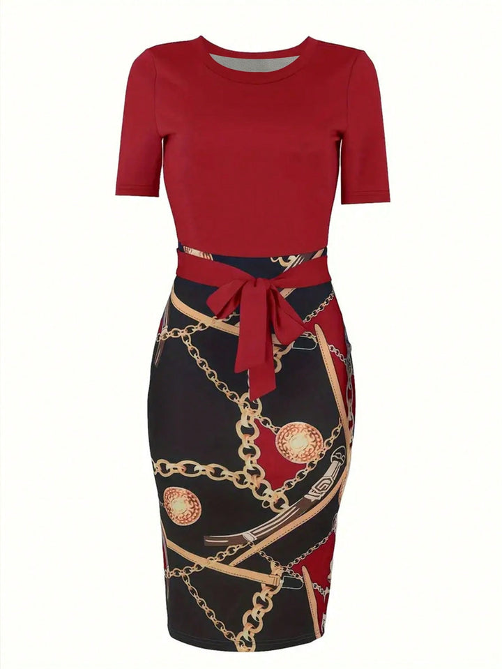 Rochie midi SHEIN, vișiniu