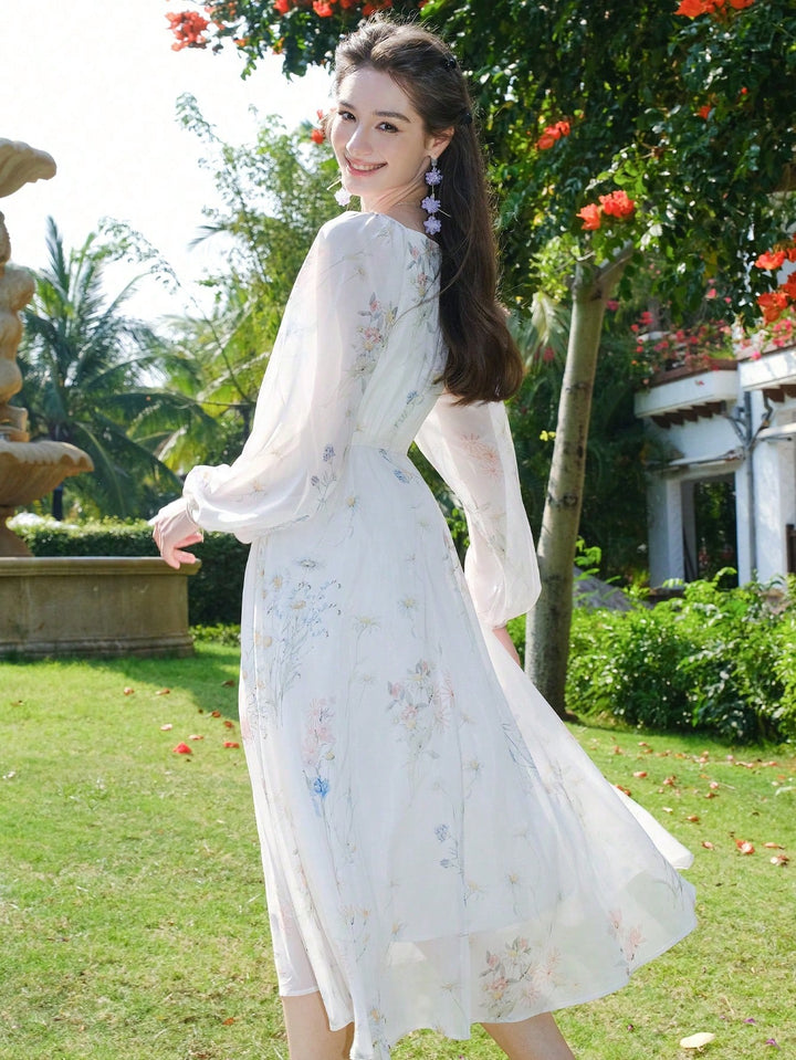 Rochie midi SHEIN, bej