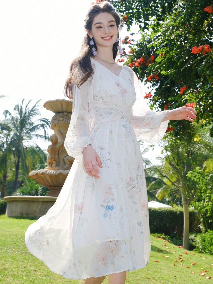 Rochie midi SHEIN, bej