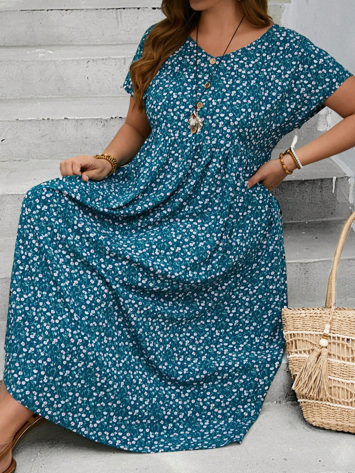 Rochie maxi SHEIN, albastru