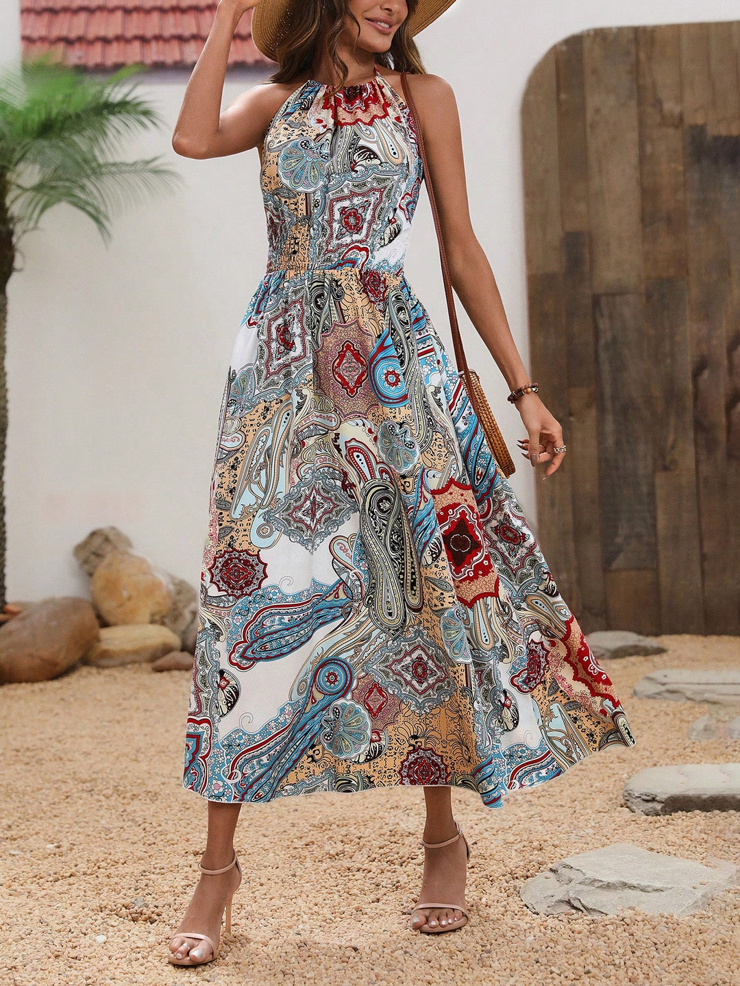 Rochie maxi SHEIN, mix culori