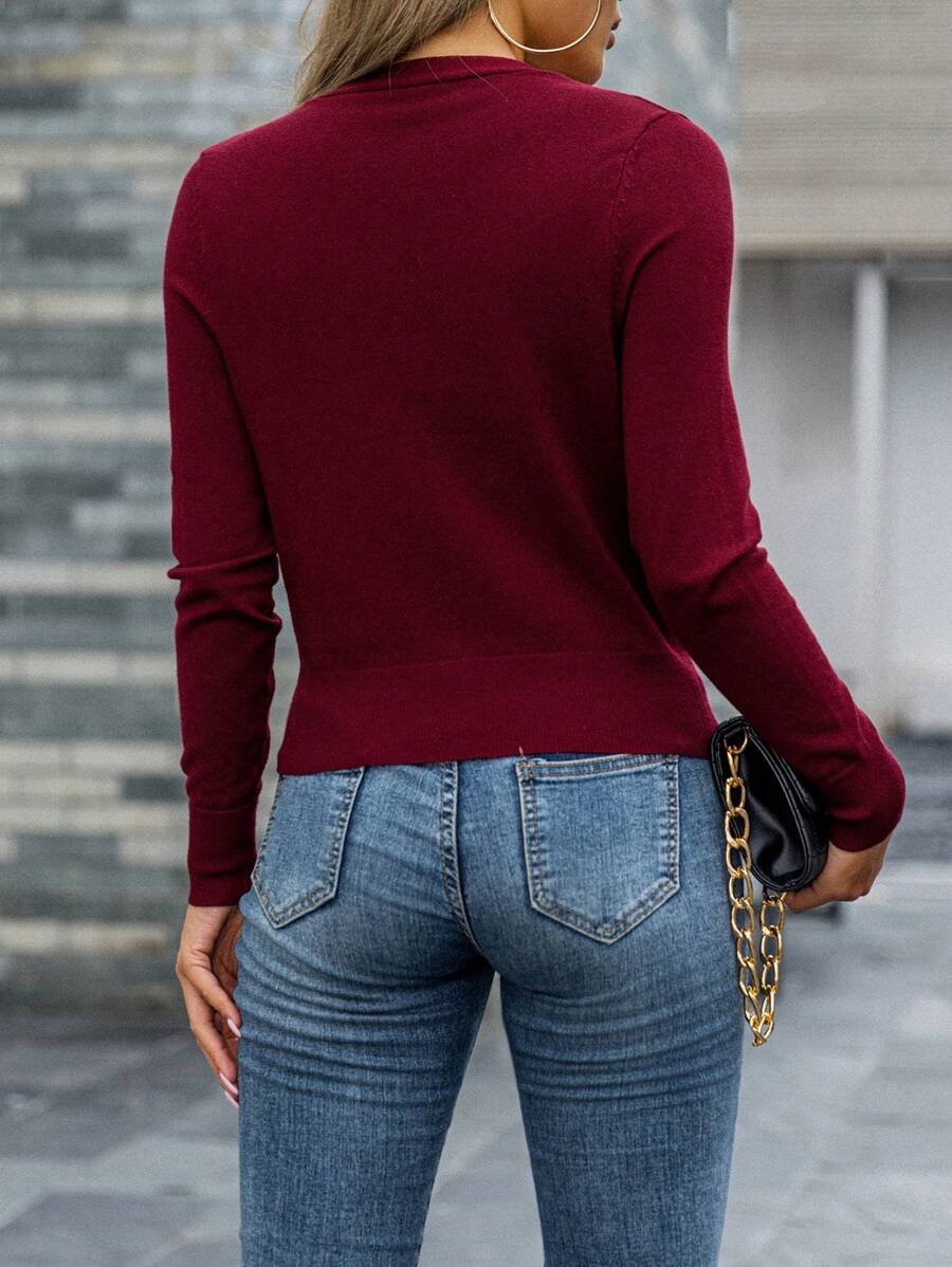 Cardigan SHEIN, vișiniu