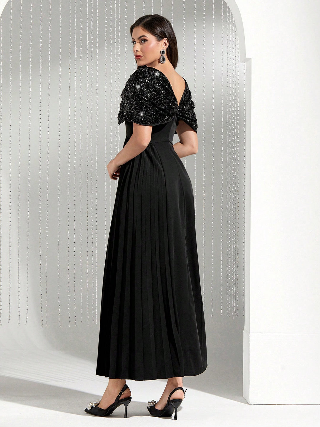 Rochie maxi SHEIN, negru