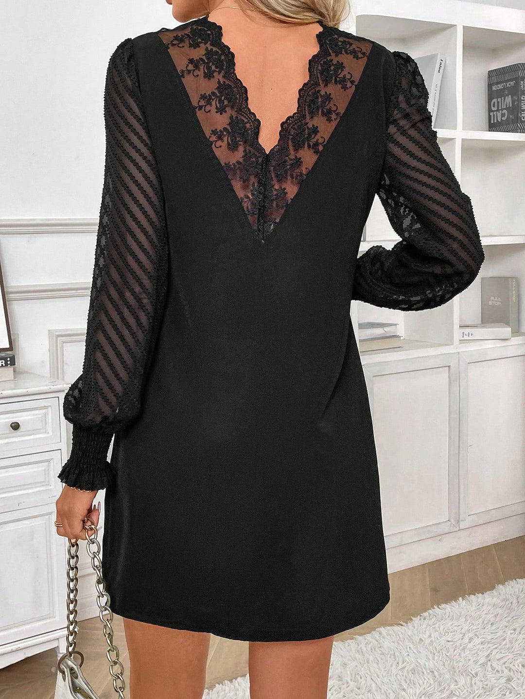SHEIN mini ruha, fekete
