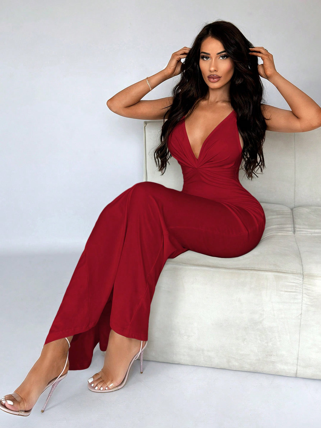 Rochie maxi SHEIN, vișiniu