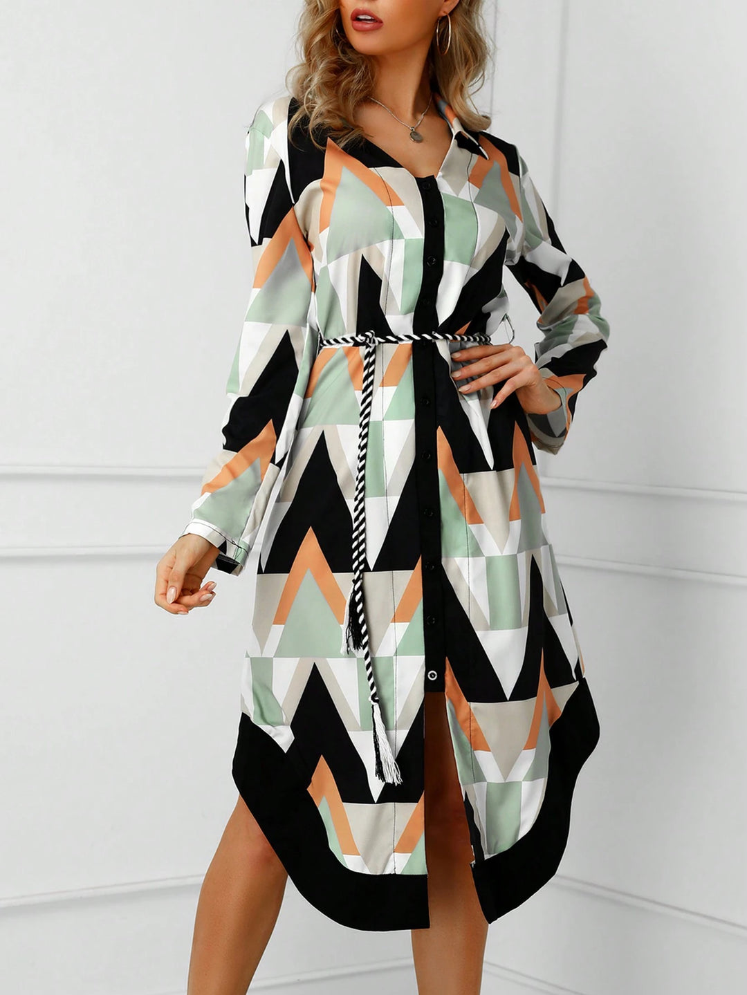 Rochie midi SHEIN, mix culori