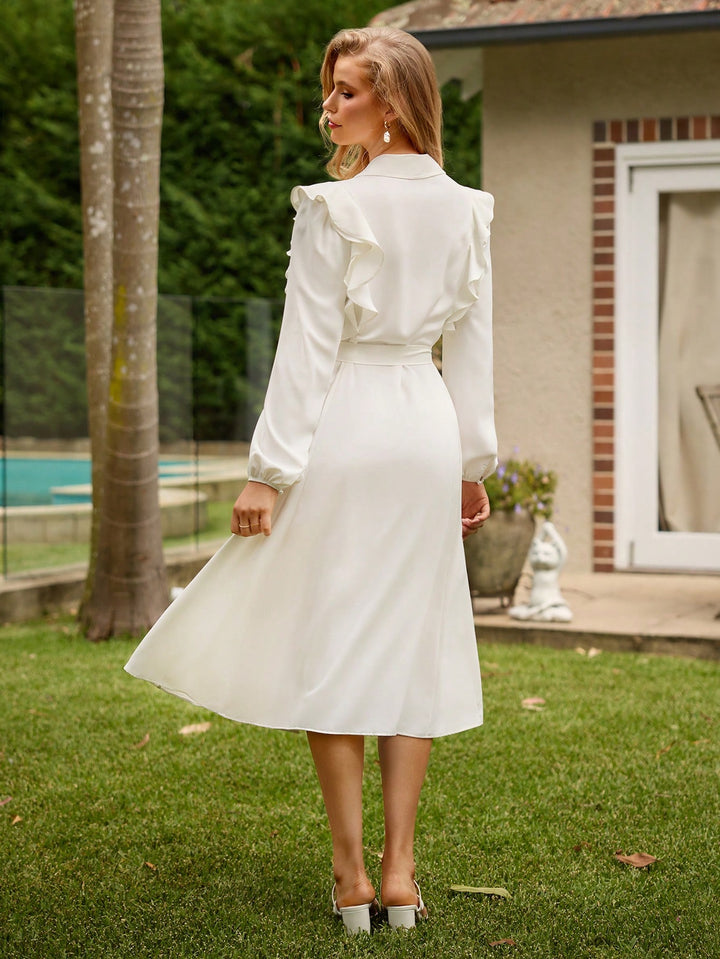 Rochie midi SHEIN, bej