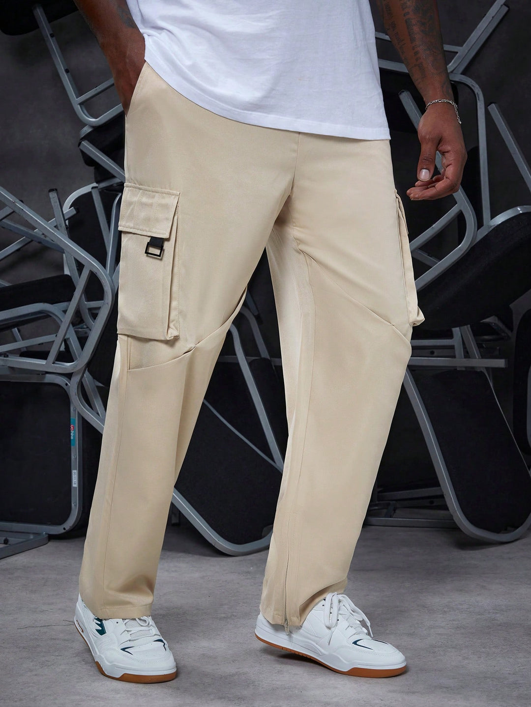 Pantaloni SHEIN, roz