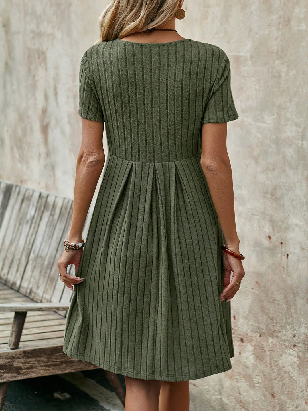 Rochie scurtă SHEIN, verde