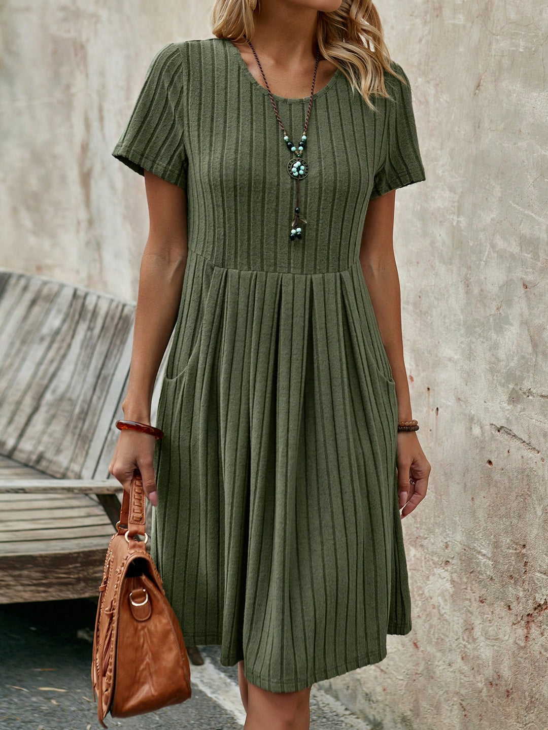 Rochie scurtă SHEIN, verde