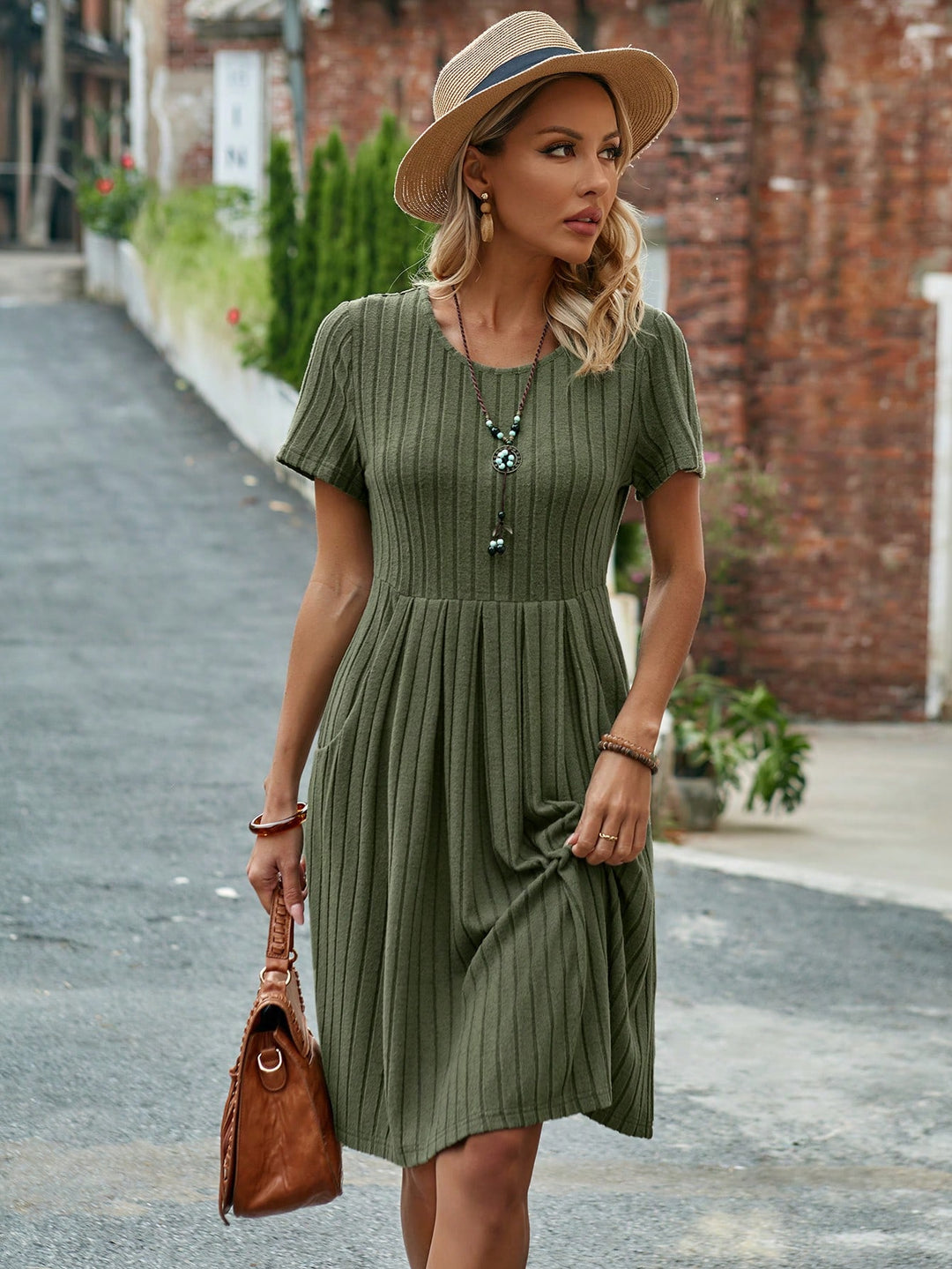 Rochie scurtă SHEIN, verde
