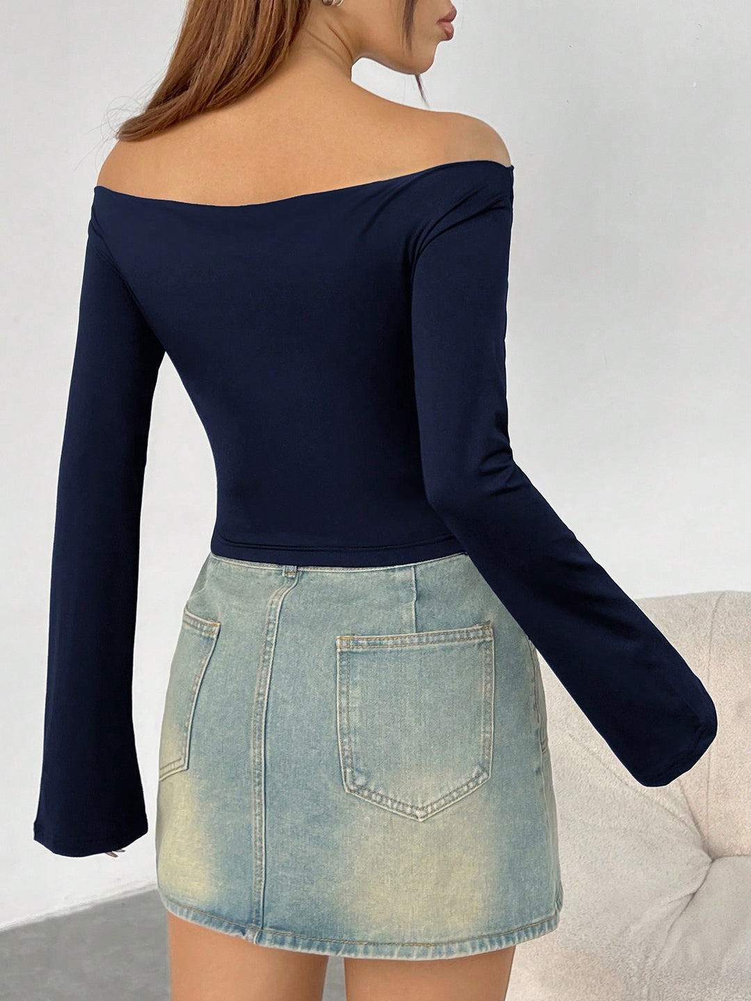 SHEIN blúz, kék