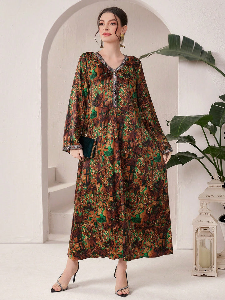 Rochie maxi SHEIN, mix culori