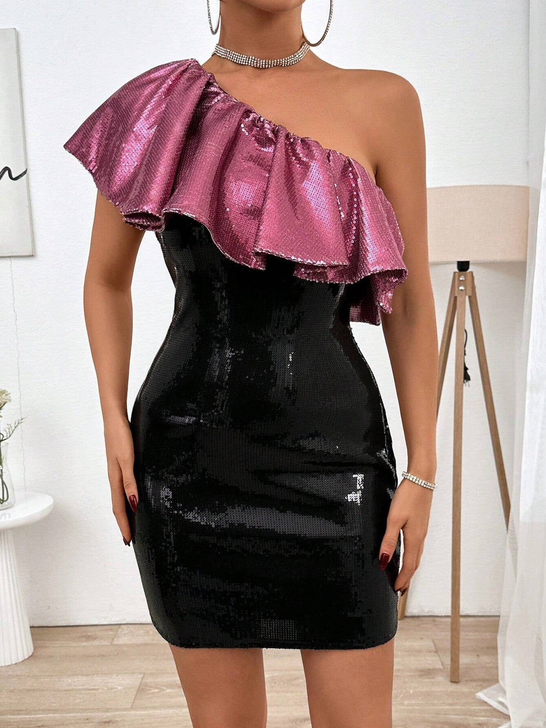 Rochie mini SHEIN, negru