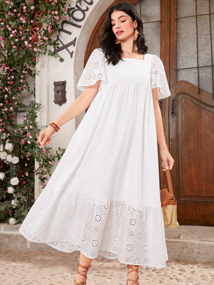 Rochie maxi SHEIN, alb