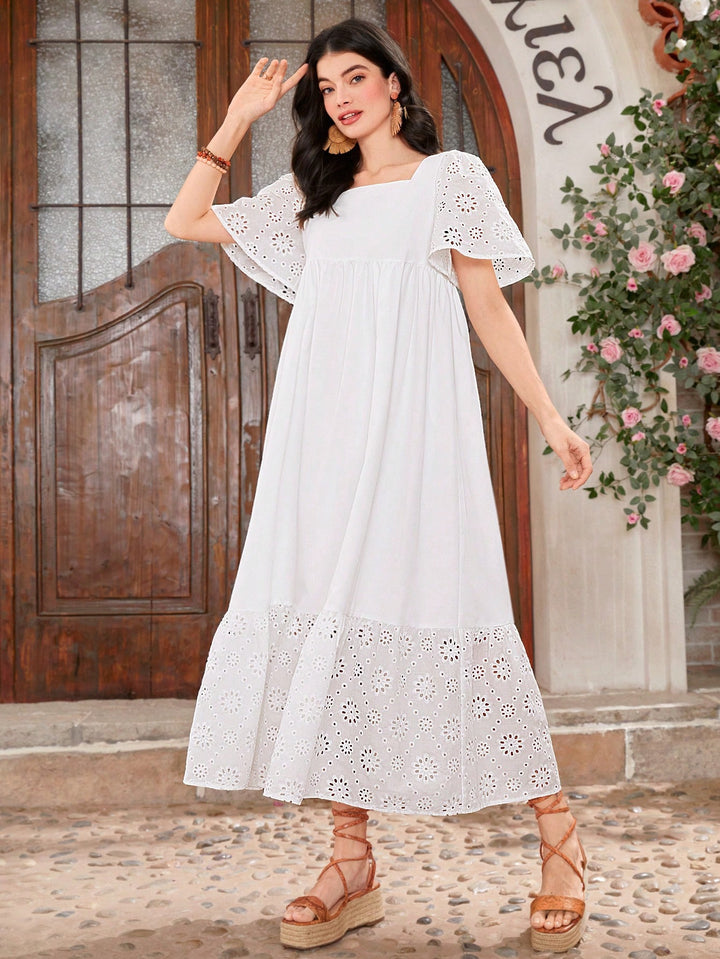 Rochie maxi SHEIN, alb
