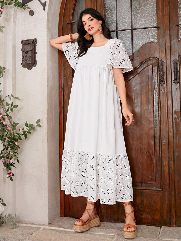 Rochie maxi SHEIN, alb