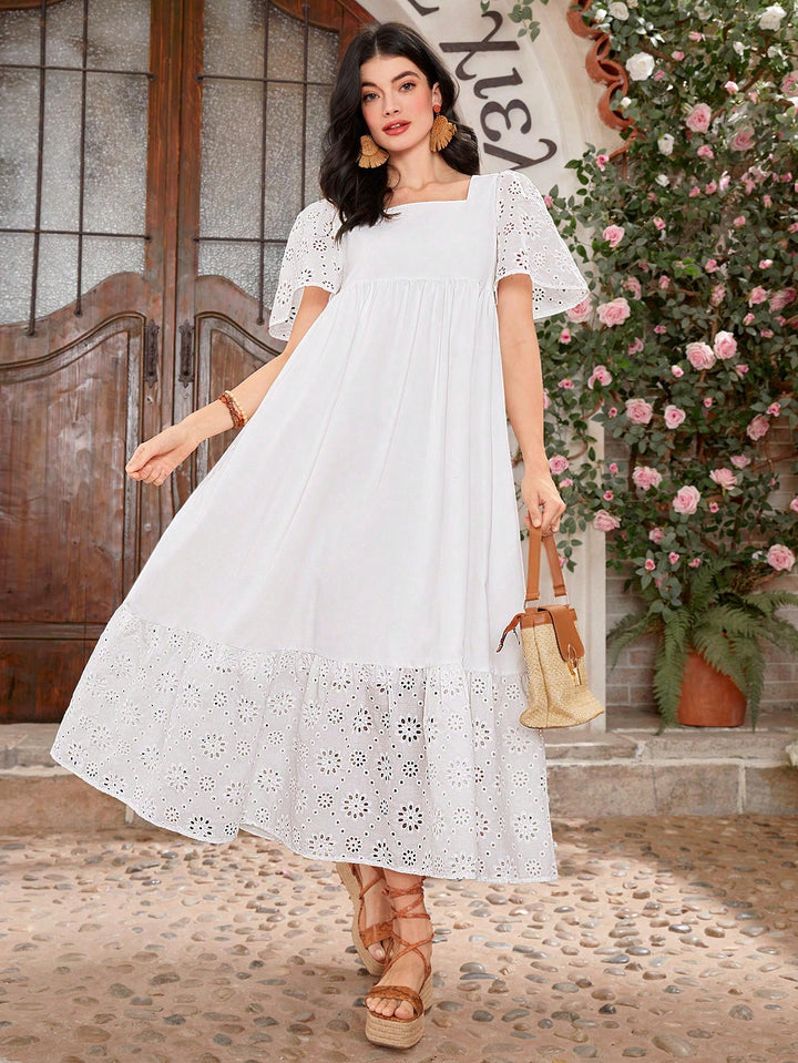 Rochie maxi SHEIN, alb
