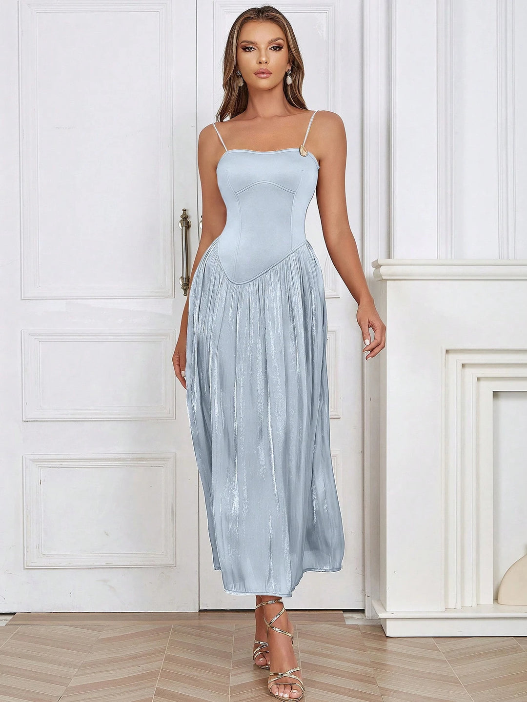 Rochie maxi SHEIN, albastru
