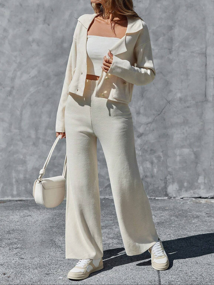 Pantaloni SHEIN, crem