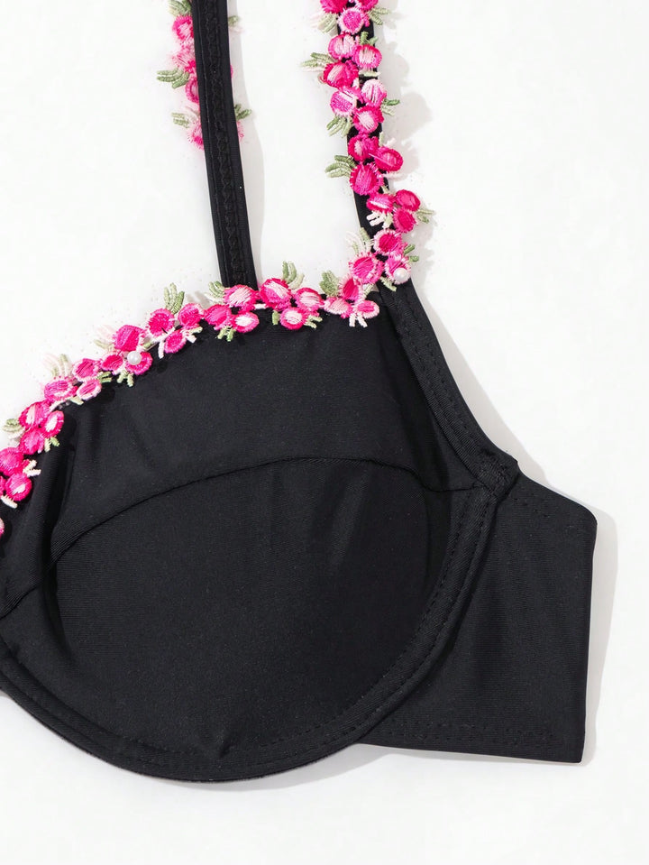 Set bikini SHEIN, negru