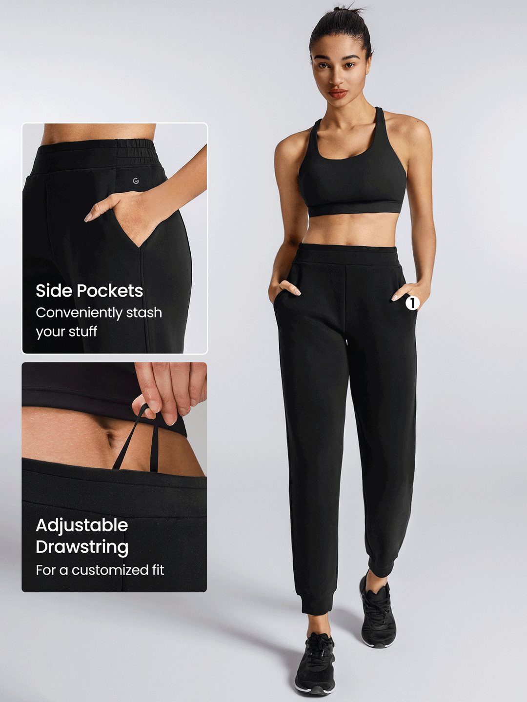 Pantaloni SHEIN, negru