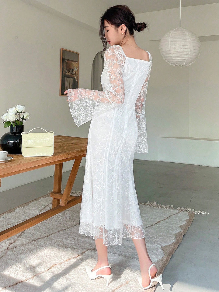 Rochie maxi SHEIN, bej