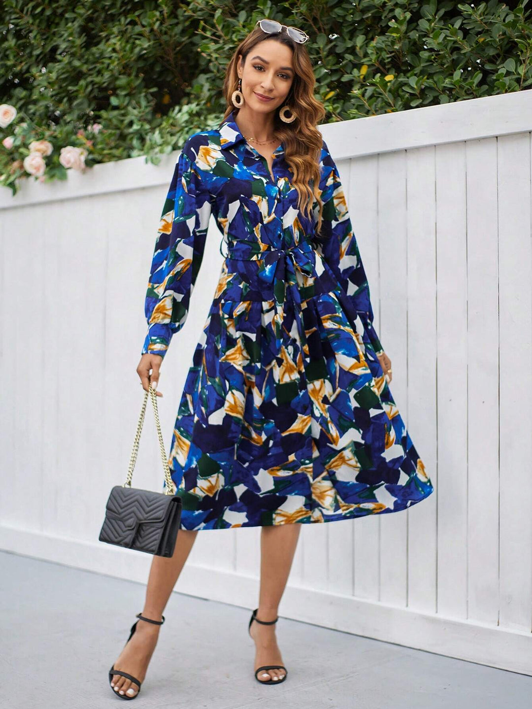 Rochie midi SHEIN, mix culori