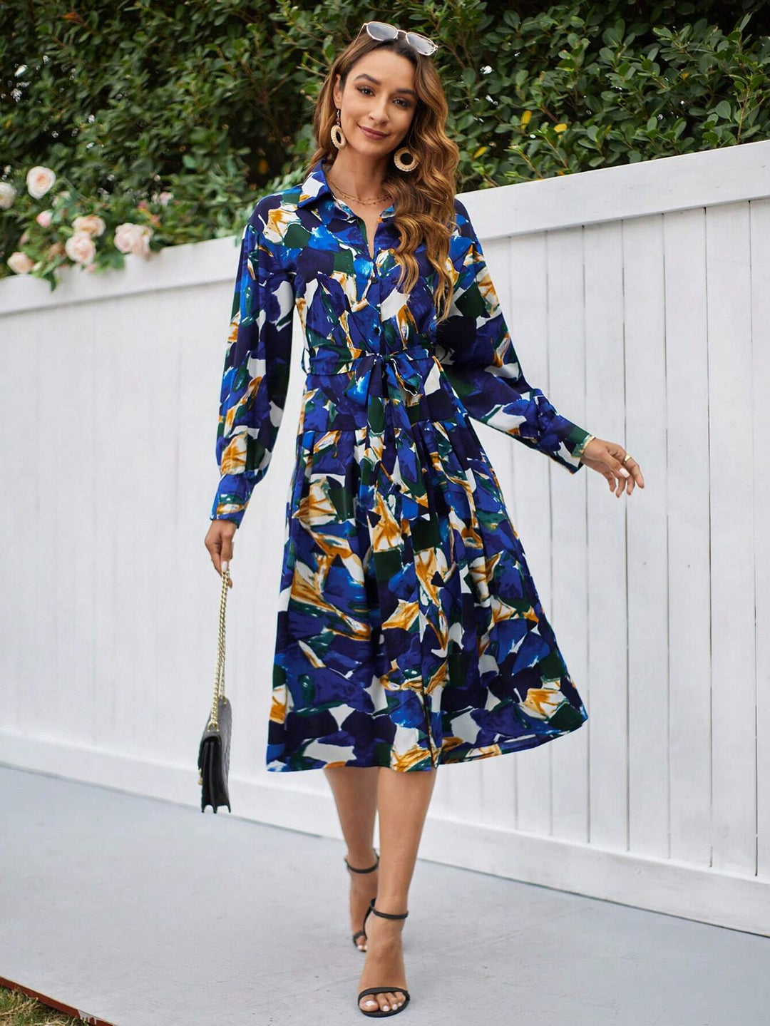 Rochie midi SHEIN, mix culori