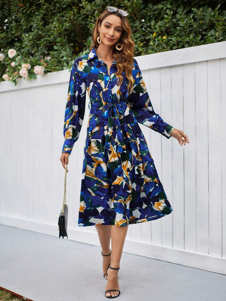 Rochie midi SHEIN, mix culori