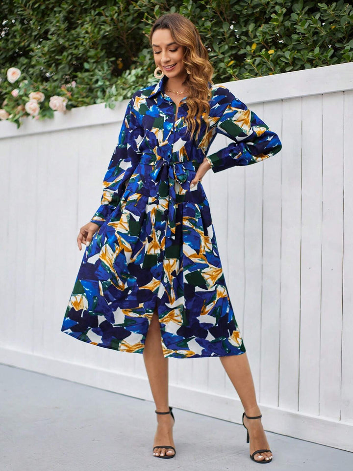 Rochie midi SHEIN, mix culori