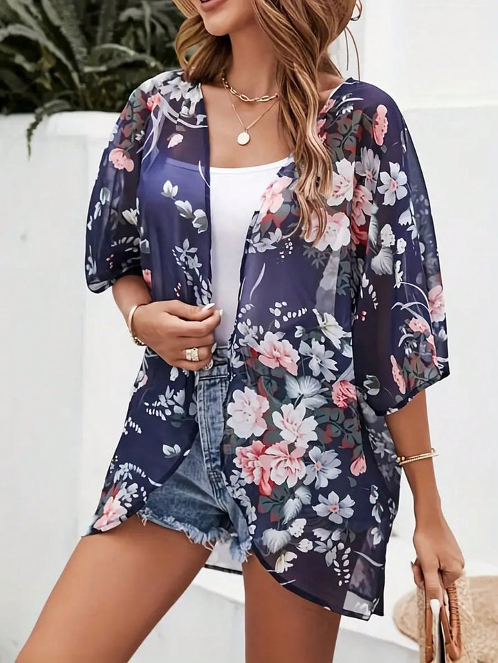 Kimono SHEIN, albastru