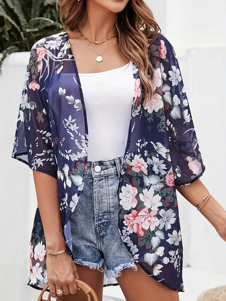 Kimono SHEIN, albastru